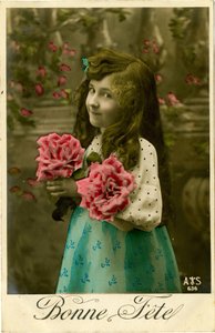 ボンヌフェポストカード、1908年（色付き写真） 作： French Photographer